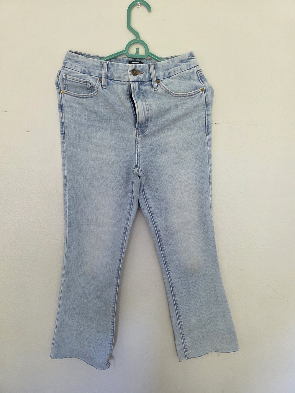 Express Light Blue Flare Jeans
